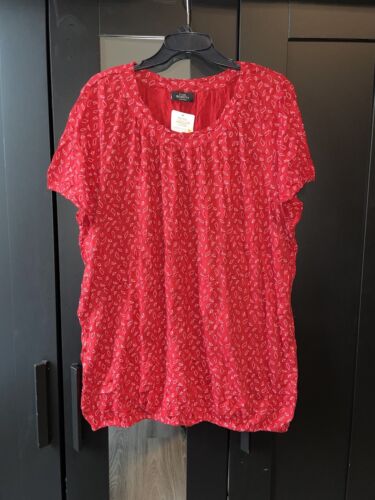 Damen Shirt Bluse Tunika Gina Benotti rot Kurzarm Gr. XL (48/50) - Bild 1 von 6