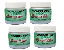4 Pack of Wonder Gro Jamaican Black Castor Oil Edge Gel 2.4 Ounce