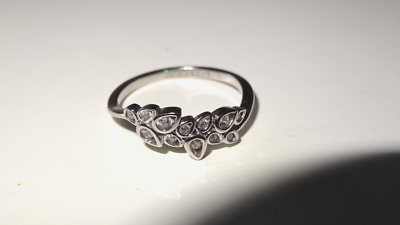 Bague en Argent 925 avec Pierres Zirconium style Swarovski