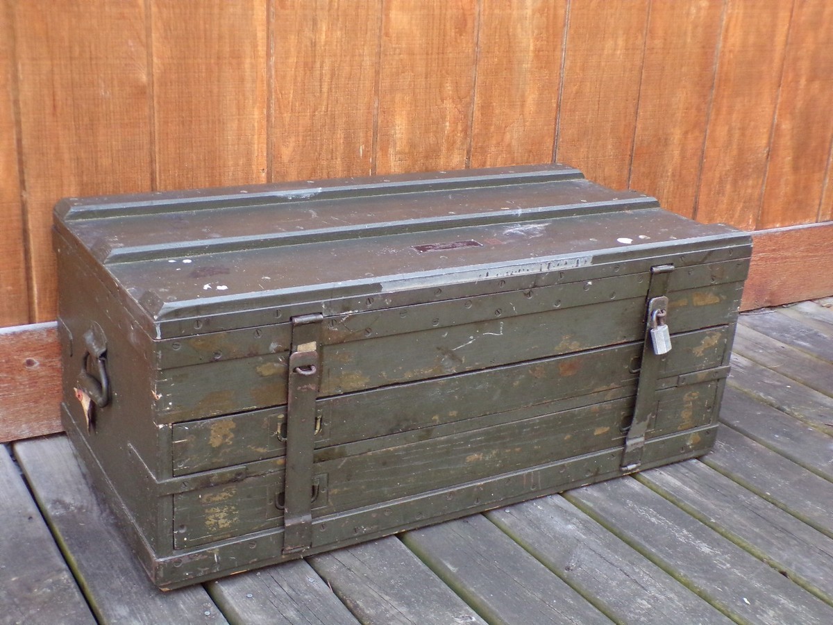 Vintage WWII Military Tool Chest w/ Drawers US Army Signal Corps