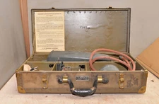 Rare antique 1940's John Emerson Iron Lung maker resuscitator aspirator defense