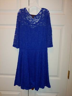 Juniors Women Material Girl Royal Blue Lace Illusion Skater Party Dress Size S | eBay Juniors Women Material Girl Royal Blue Lace Illusion Skater Party Dress Size S | eBay