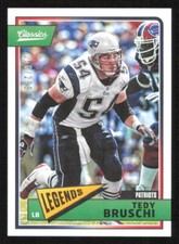 2018 Classics TEDY BRUSCHI Red Back Football card #/299 NEW ENGLAND PATRIOTS