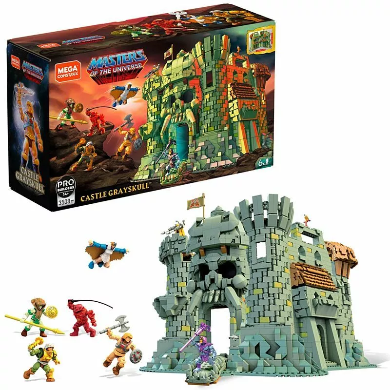 Masters of the universe mega store construx probuilder castle grayskull