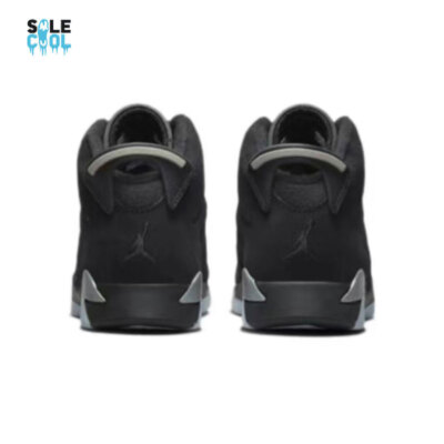 Nike Air Jordan AJ6 VI Retro PS PRESCHOOL Black Metallic Silver