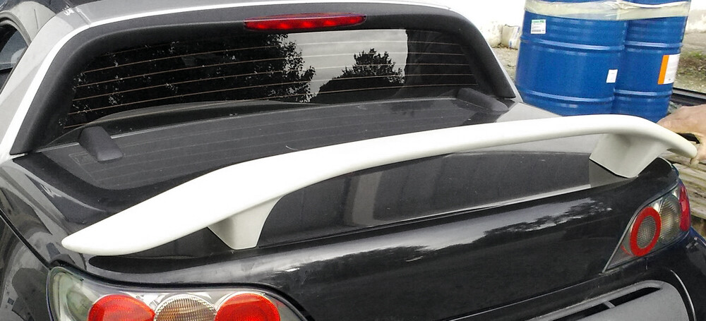 Becquet pour Smart Roadster | Aileron de coffre noir ABS sport