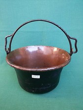 ANTICO PAIOLO SECCHIO CALDERONE IN RAME BATTUTO POLENTA PRIMI 900. N° 44E.