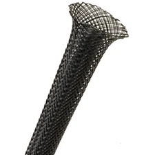 Techflex 1/4" Expandable Sleeving 25 ft. Black