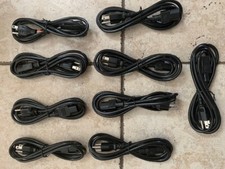 LINETEK UL 3-Prong Pin AC Power Cord Cable - 6ft box of 9 cables 
