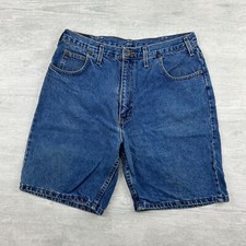 Vintage 90s Faded Glory Denim Shorts Size 36 Blue Medium Wash Jorts