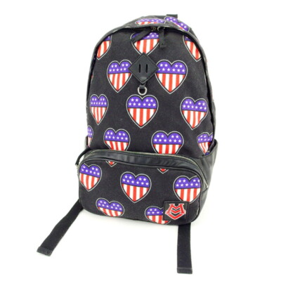 LOVE MOSCHINO Rucksk Heart Cambus ?~ Skin Authentic USED T7812 LOVE MOSCHINO Rucksk Heart Cambus ?~ Skin Authentic USED  main image 3