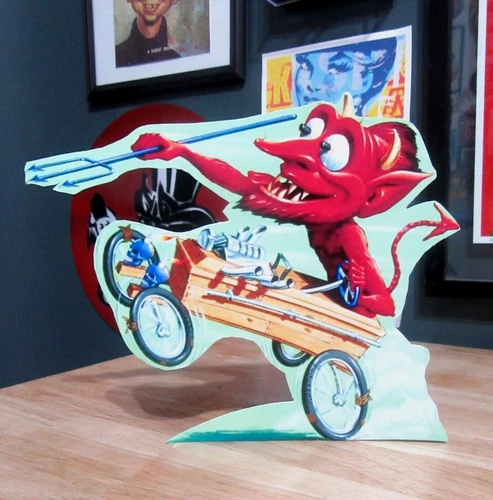 Devils Crate Tabletop Standee Cutout | Weird Oh's Lindy Loonies Nutty Mads