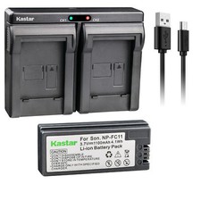 NP-FC11 Battery Dual Charger for Sony Cyber-shot DSC-P8R DSC-P8L DSC-P9 DSC-V1
