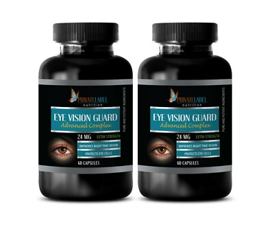 bilberry lutein - EYE VISION GUARD COMPLEX - vision vitamins 2 Bottles 120 Caps