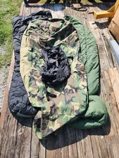 USGI MILITARY ISSUE 4 PIECE MODULAR SLEEP SYSTEM MSS WOODLAND 
