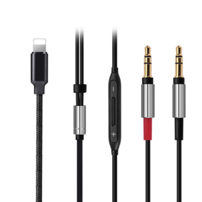 Audio Cable with mic For Hifiman He5xx He6se V2 HE560 V4 DEVA Pro FIT IPHONE