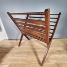 Vintage Mid Century Modern Folding Magazine Rack Holder