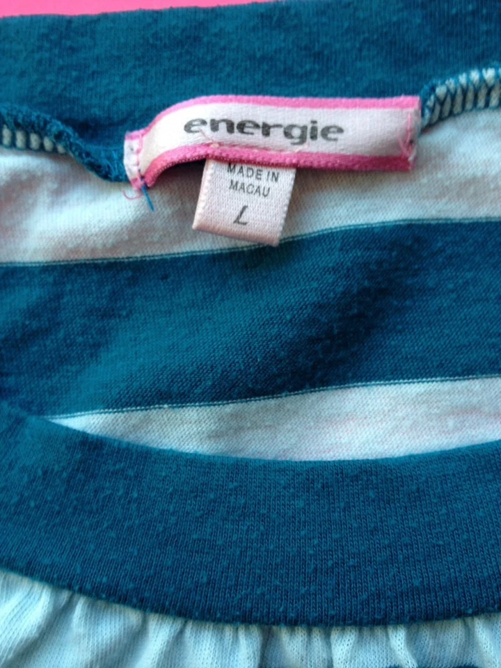 NIÑA TALLA L 'ENERGIE' TOP RAYAS Foto 2 de 4