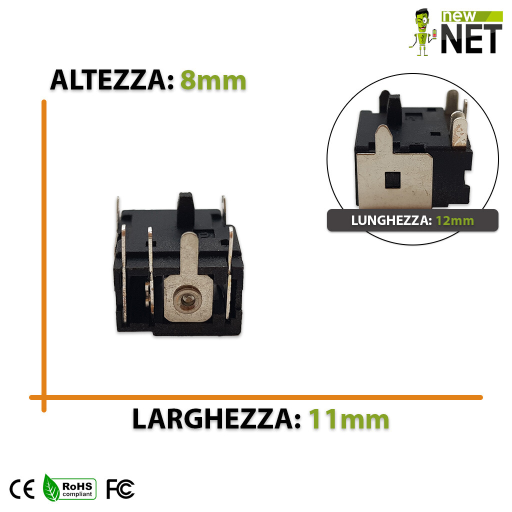 Power4Laptops connettore di Alimentazione Portatile con la Scheda di Potenza Compatibile con HP Pavilion DV9710EA