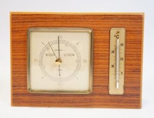 True Vintage Mid Century Fischer Mod. 960 Wetterstation Barometer Thermometer
