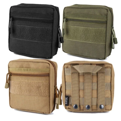 Tactical Molle Admin Pouch Compact Utility EDC Tool Waist Military Storage Bag