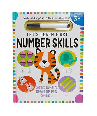 Let's Learn: First Number Skills (Write and Wipe), Insight Editions