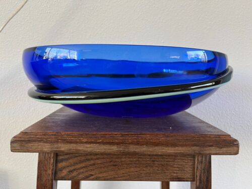 Grand bol en verre Seguso Vetri d'Arte Murano Sommerso années 60 - Photo 2 sur 9