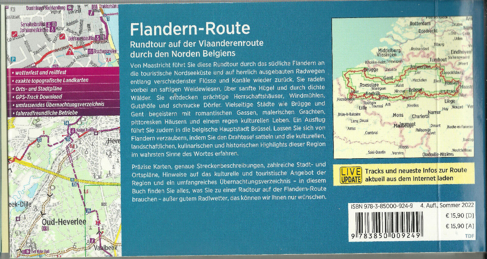 Thumbnail - Radführer Flandern-route Vlaanderenroute D D. Norden Belgiens 2022 Neu