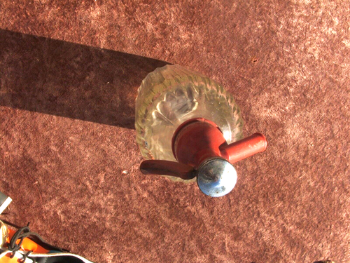 # VINTAGE HELEYS MILDURA SODA SYPHON --RED POURER--"RARE FIND" MANCAVE # - Picture 4 of 4