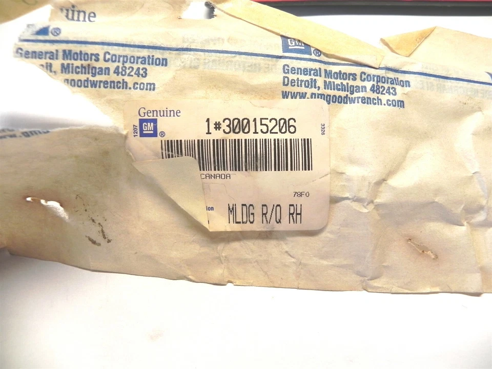 1995-1997 CHEVY CHEVROLET METRO REAR QUARTER PANEL MOLDING GM # 30015206 NOS — 第 3/3 张图片