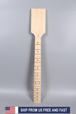 Cuello de guitarra de arce 22 trastes 25,5 pulgadas sin terminar cabezal de paleta pieza de guitarra