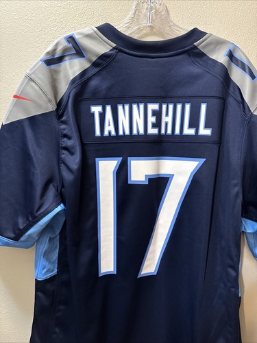 Nike Tennessee Titans On Field Jersey Mens SX XL Blue 17 Ryan Tannehill Football - Picture 11 of 13
