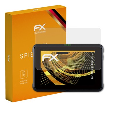 atFoliX Displayfolie für Atomos Shinobi 7 Schutzfolie matt&stoßfest Folie