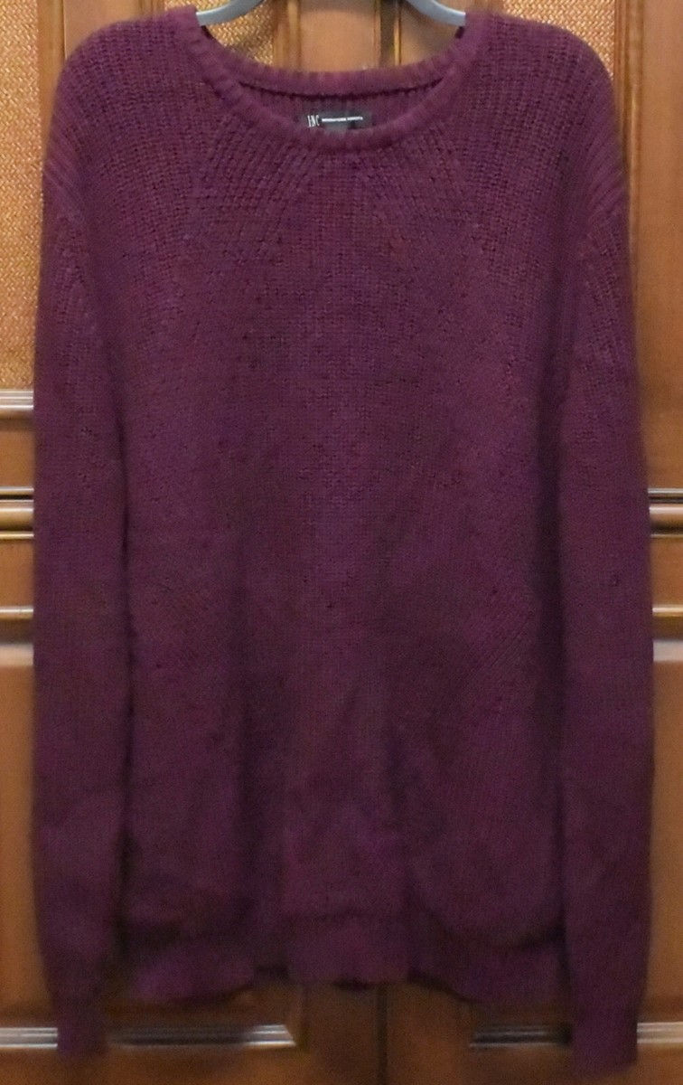 INC International Concepts Men's Pullover Sweater Port Purple 2XL