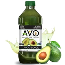 AVO Non-GMO Cold Pressed 100% Avocado Oil 67.7 Fl Oz Organic Cooking Oil