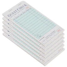6 Pack Server Books Server Note Pads Guest Check Books for Servers Waitress N...