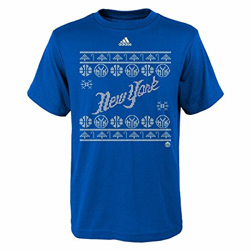 NBA New York Knicks Youth Boys 8-20 "Christmas Sweater" Short Sleeve Tee, Roy...