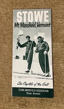STOWE 1953 Vintage Ski Brochure VERMONT Resort Souvenir SEPP RUSCHP Instructor