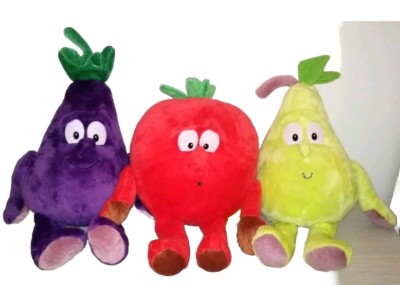 3 Vitamins Melanzana Pomodoro Pear Plush Goodness Gang Soft Toys