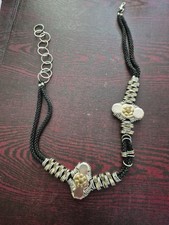 Ladies Vintage Decorative Belt Metal Black Rope Design