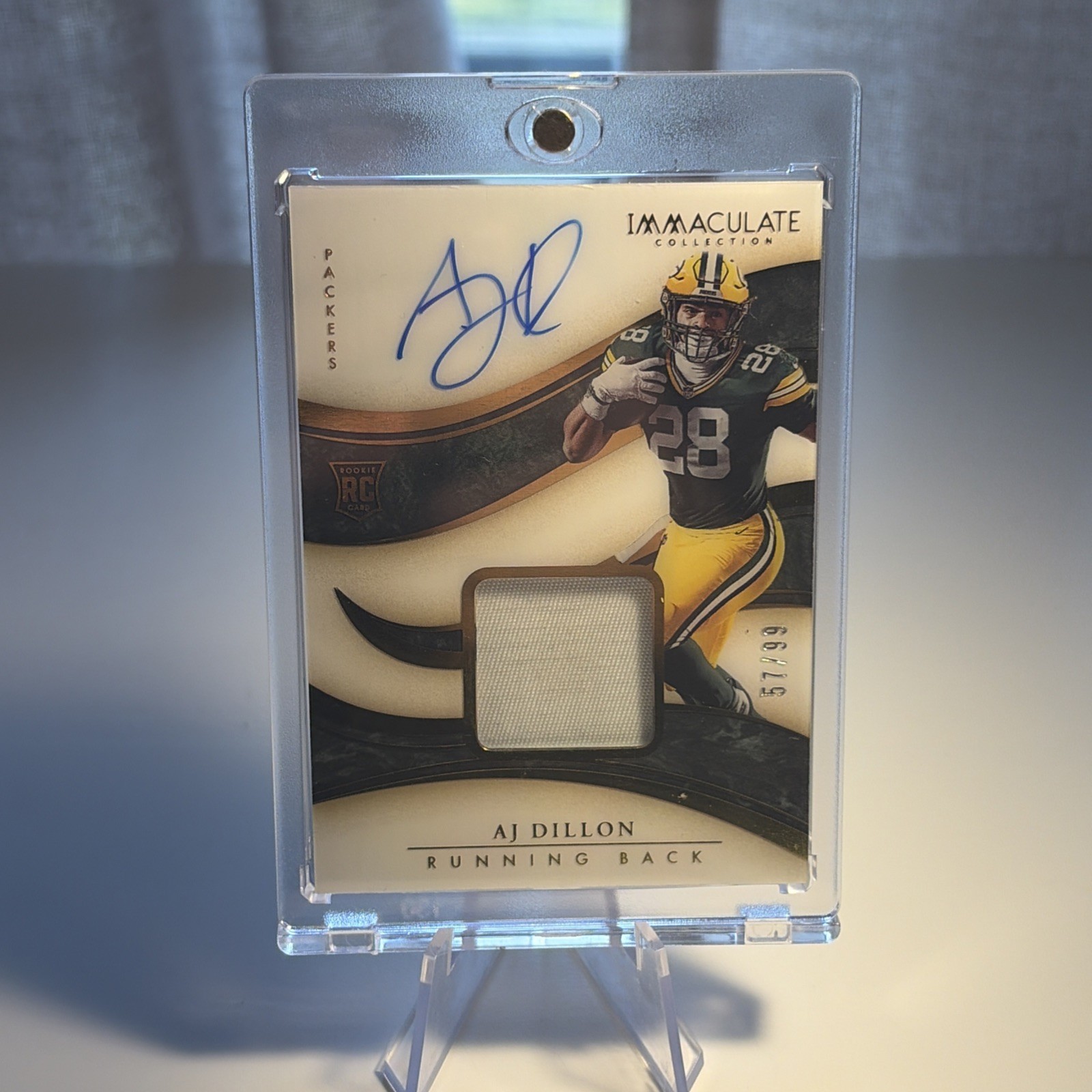 2020 Panini Immaculate AJ Dillon /99 #122 Auto Relic RC RPA Green Bay Packers