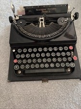Vintage 1930's Remington Portable Model 5 Typewriter with Case thumbnail