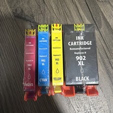 4 Pack 902 XL Ink Cartridges For HP Officejet Pro 6960 6968 6970 6975 6978 6951