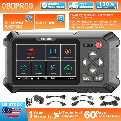 Motorcycle All System Diagnostic OBD2 Scanner ECU Coding Idle Speed Adjustment