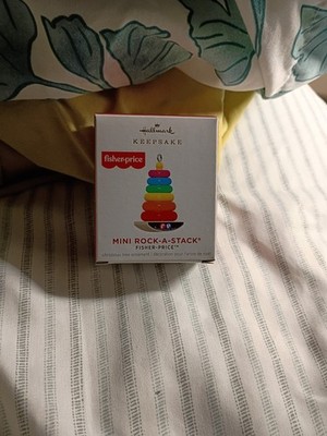 Hallmark Keepsake Ornament Miniature 2021 Rock-A-Stack Fisher Price Rainbow