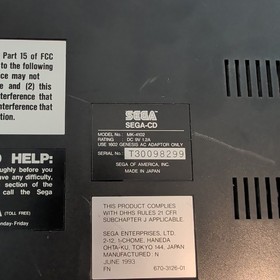 Sega CD + Sega Genesis Model 1 Console Combo w/ Controllers & Cords - Tested