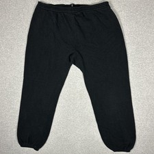 Vintage Tultex Sweatpants Mens Size Extra Large Black Gusset Fleece 80s USA Made