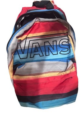 Vans Off The Wall Woven Stripe Backpack Baja Southwestern Sunset School Bag