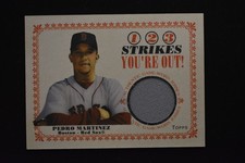 Pedro Martinez 2004 Topps Cracker Jack 1, 2, 3 Strikes You're Out Jerseys #SO-PM