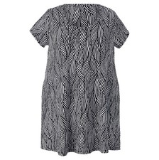 Terra & Sky Women’s Plus Swing Knit Dress Short Sleeve Scoop Neck 3X